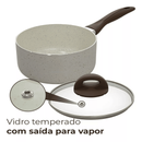 KIT COMPLETO: 33 PEÇAS - Antiaderentes Ceramic Premium C/ Panela de Pressão + Kit de utensílios