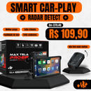 Smart Carplay™ - Multimídia CarPlay + RadarAlert™ - Dispositivo Identificador de Radares (PROMOÇÃO DIA DOS PAIS)