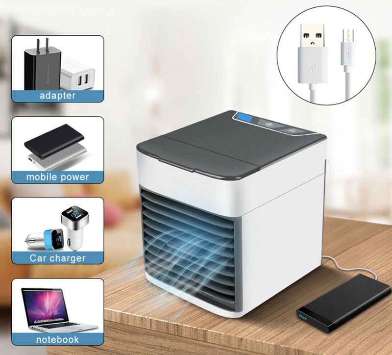 Arctic Air Ulra™ - Ar Condicionado Portátil + Sono Pleno™ - Máscara de dormir 3D