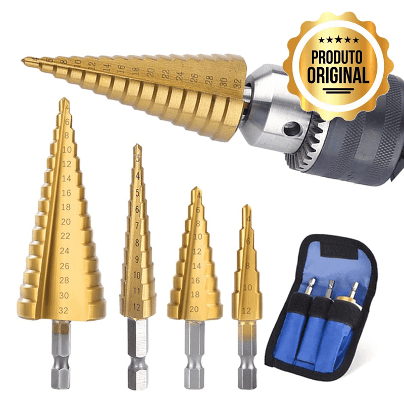 Broca Titânio MaxFuru kit completo