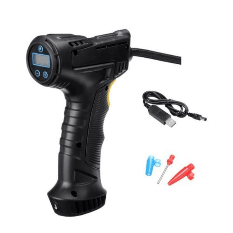 Calibrador De Pneus Digital Portátil + 3 Bicos Diferentes