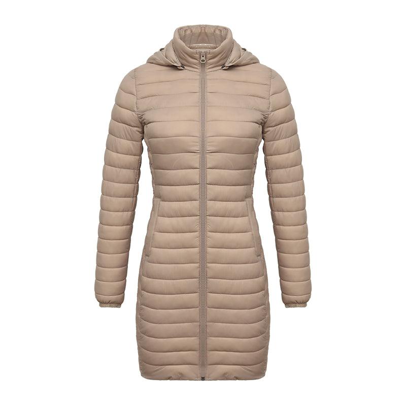 Casaco Feminino de Inverno Acolchoado de Algodão