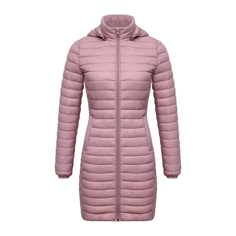 Casaco Feminino de Inverno Acolchoado de Algodão