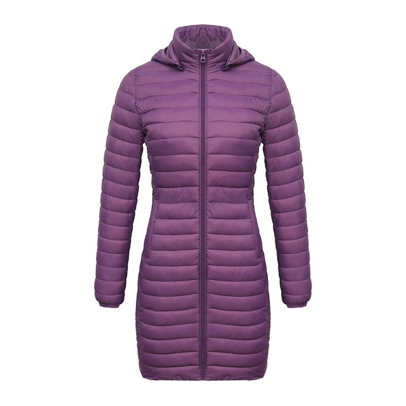 Casaco Feminino de Inverno Acolchoado de Algodão