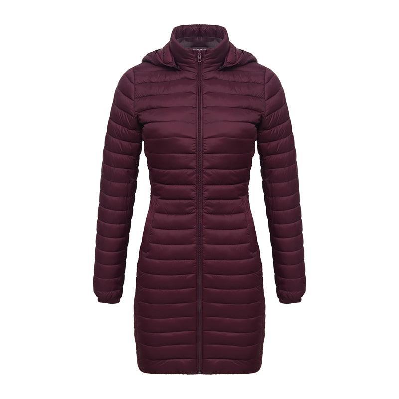 Casaco Feminino de Inverno Acolchoado de Algodão