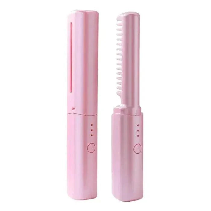Escova de Cabelo Alisadora Anti Frizz Portátil