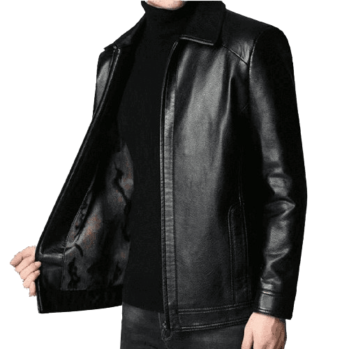 Jaqueta de Couro Masculina Premium Michigan Luxe