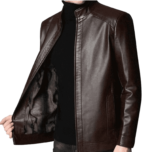 Jaqueta de Couro Masculina Premium Michigan Luxe