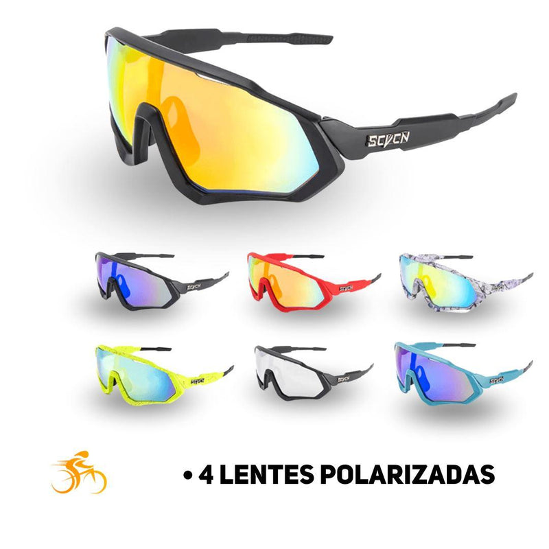 Kit Óculos Polarizado Cycle 4 Lentes