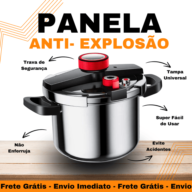 ProSafe™ - Panela De Pressão à Prova De Explosão + Conjunto de 10 potes (PROMOÇÃO ANIVERSÁRIO LOJAS NEMU)