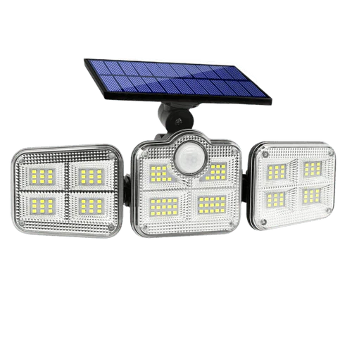 Refletor Led Solar Com 3 Cabeças 800W EcoLight