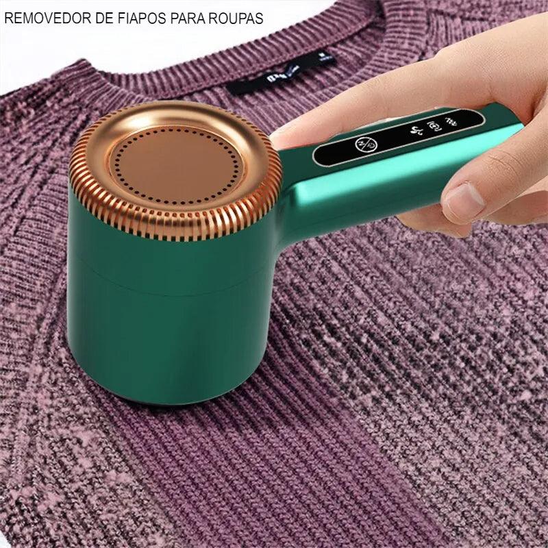 Removedor Pelos Fiapos Roupas Papa Bolinha Elétrico Sem Fio
