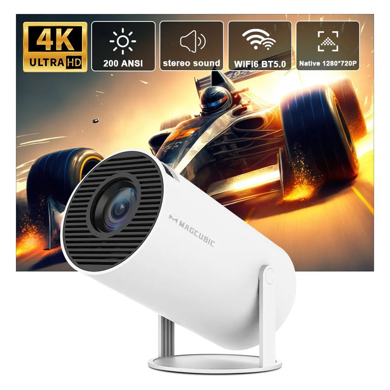 Projetor Portátil VisionMax 4k - Prático