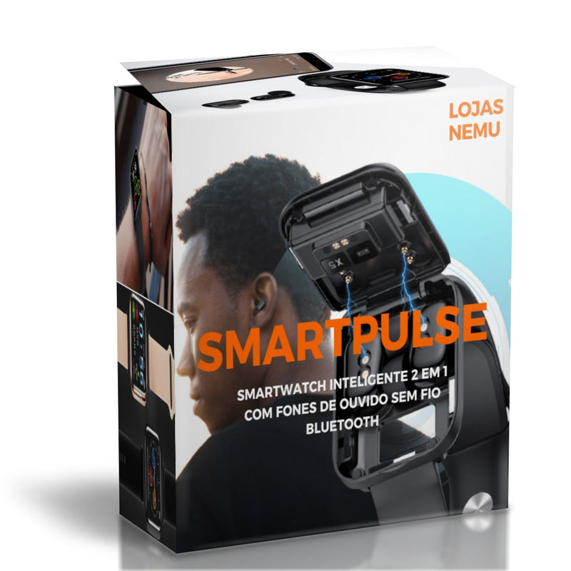 SmartPulse™ - SmartWatch Inteligente 2 em 1 + AquaNest™ - Garrafa de Água Magnética com suporte para celular 710ML