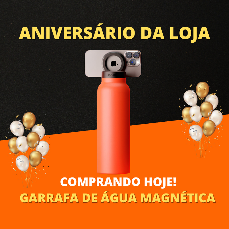SmartPulse™ - SmartWatch Inteligente 2 em 1 + AquaNest™ - Garrafa de Água Magnética com suporte para celular 710ML