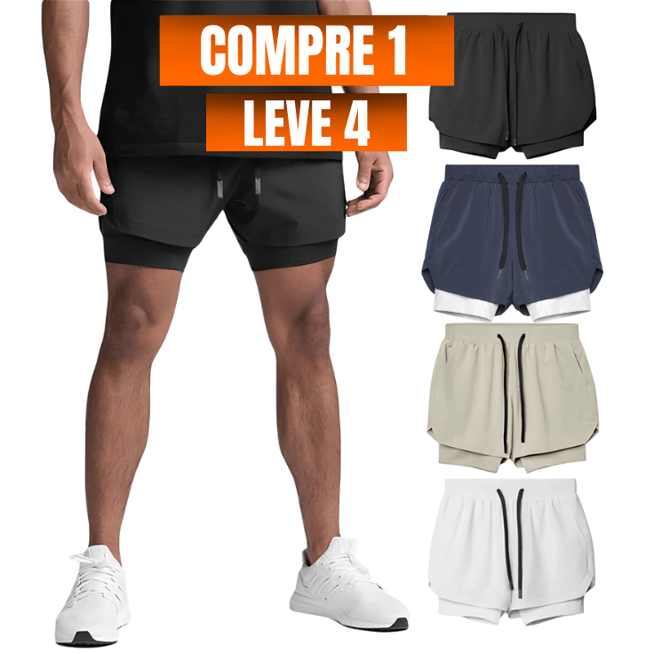 Short BeFit - Compre 1, Leve 4! [PROMOÇÃO RELÂMPAGO DIA DOS PAIS]